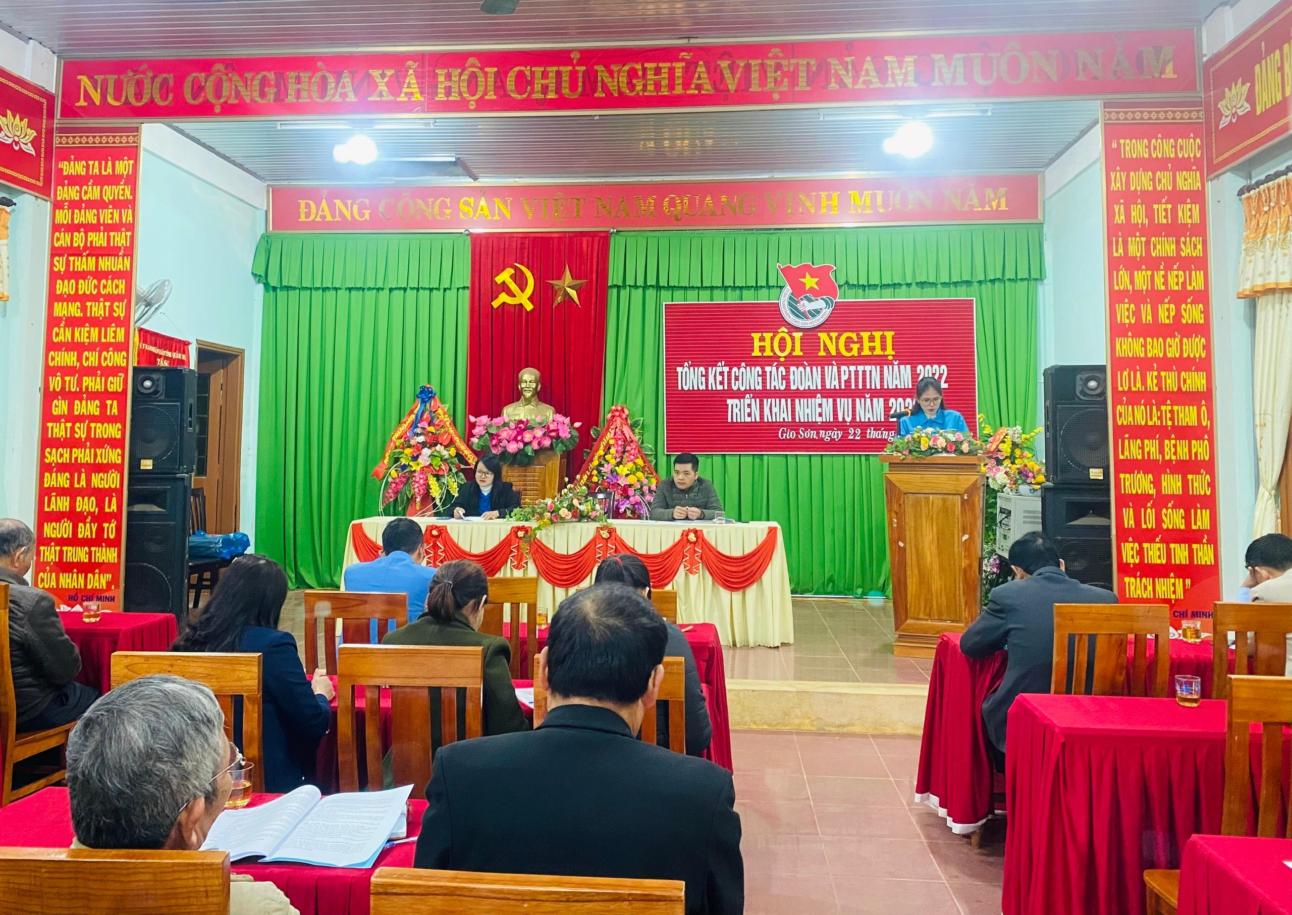 Xã Đoàn Gio Sơn tổ chức hội nghị tổng kết chương trình công tác Đoàn và phong trào thanh thiếu nhi...