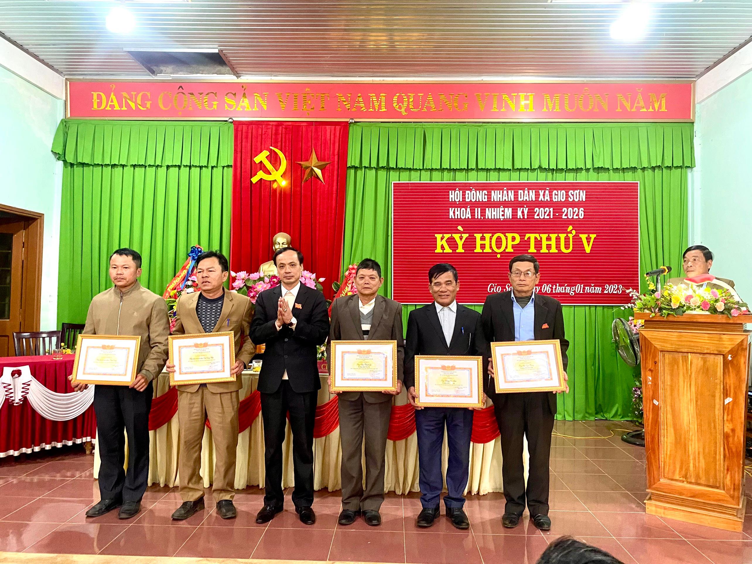 HĐND xã Gio Sơn đã tổ chức kỳ họp thứ 5, khóa II nhiệm kỳ 2021-2026