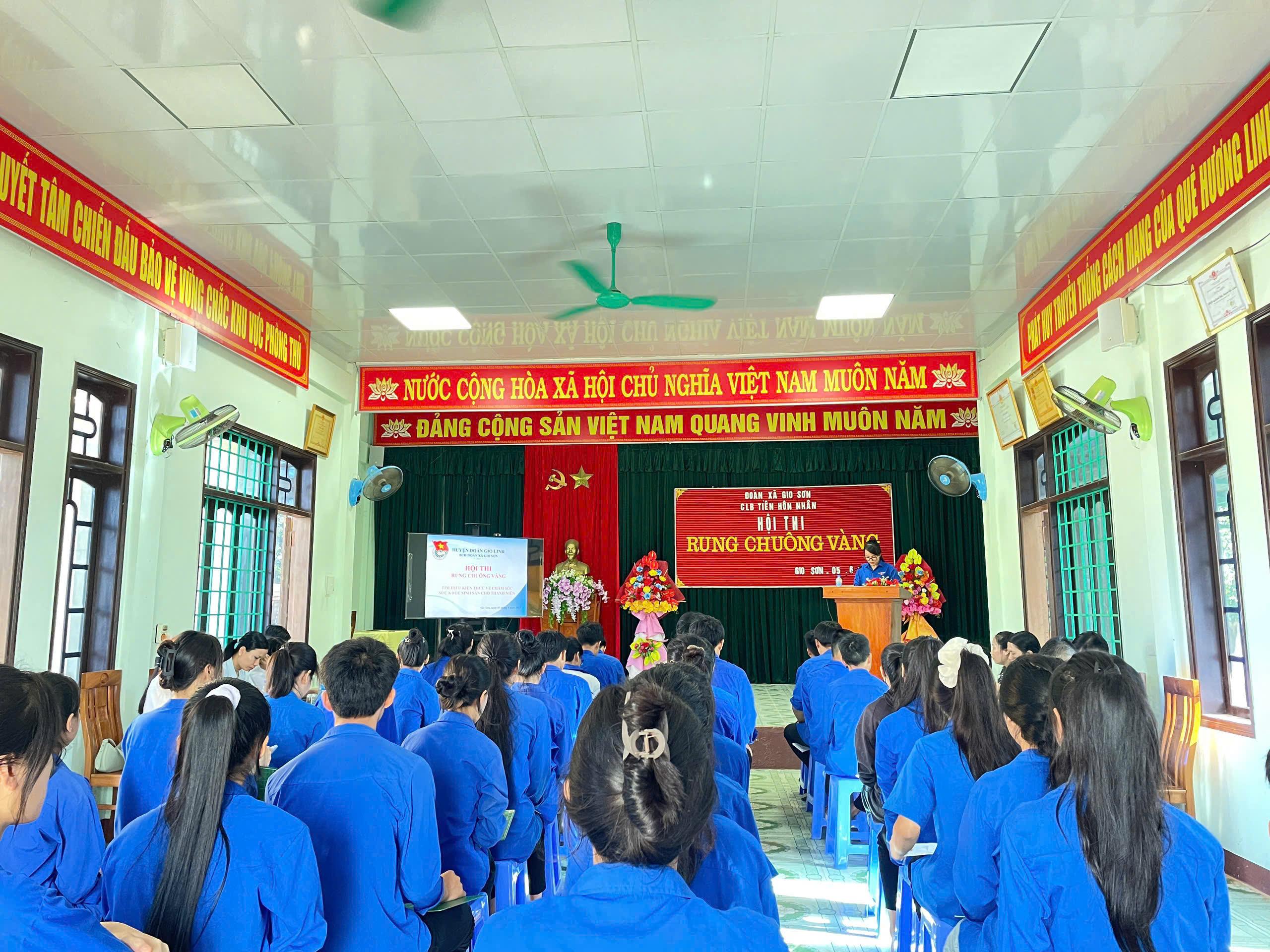 HỘI THI “RUNG CHUÔNG VÀNG” TÌM HIỂU KIẾN THỨC VỀ CHĂM SÓC SỨC KHOẺ SINH SẢN TIỀN HÔN NHÂN DO ĐOÀN...