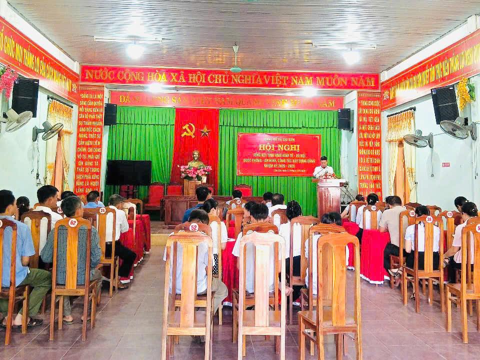 HỘI NGHỊ TỔNG KẾT THỰC HIỆN NGHỊ QUYẾT ĐẠI HỘI ĐẢNG BỘ XÃ GIO SƠN LẦN THỨ XVII, NHIỆM KỲ 2020-2025